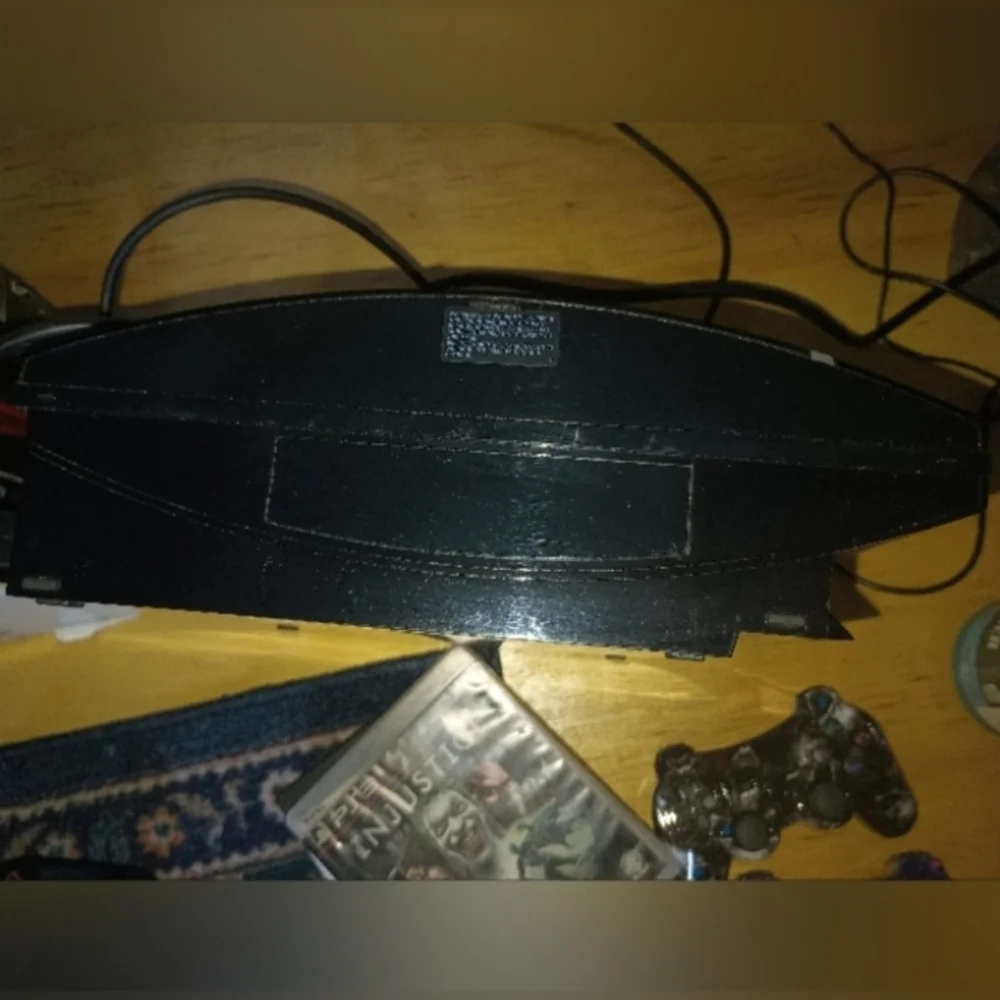 Playstation 3, steering pedals, games, and more.